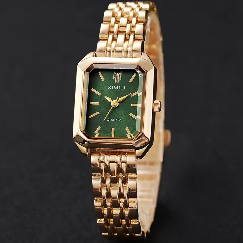 Panthere Square steel Gold and Green Women's Watch - Picture 10 of 10